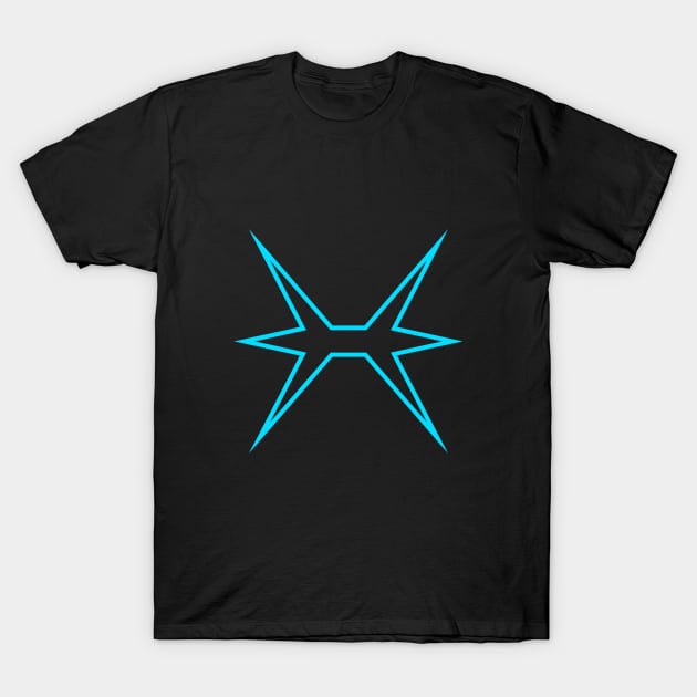 Zodiac Sign: Pisces (Outline) T-Shirt by Sheomagi Designs